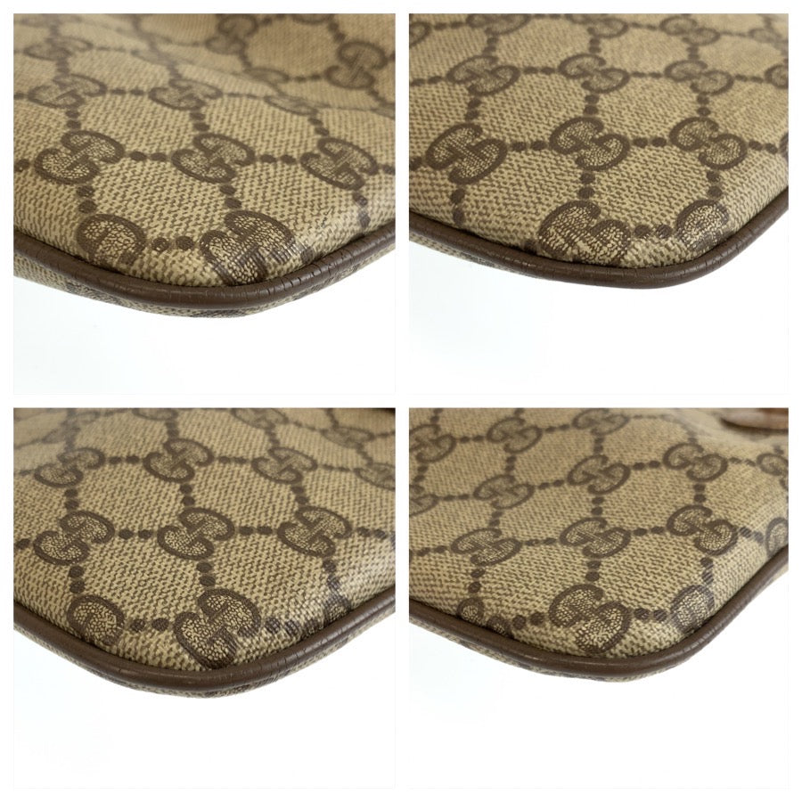 26563
GUCCI グッチ ヴィンテージ シェリーライン ベージュ ブラウン GGスプリームキャンバス 904 02 047 ショルダーバッグ ポシェット レディース AB28