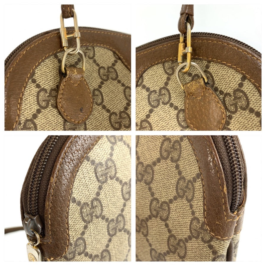 26563
GUCCI グッチ ヴィンテージ シェリーライン ベージュ ブラウン GGスプリームキャンバス 904 02 047 ショルダーバッグ ポシェット レディース AB28
