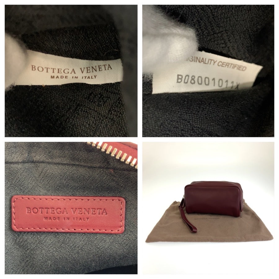 26567
BOTTEGAVENETA ボッテガヴェネタ ワインレッド ボルドー レザー クラッチバッグ セカンドバッグ ポーチ メンズ A44