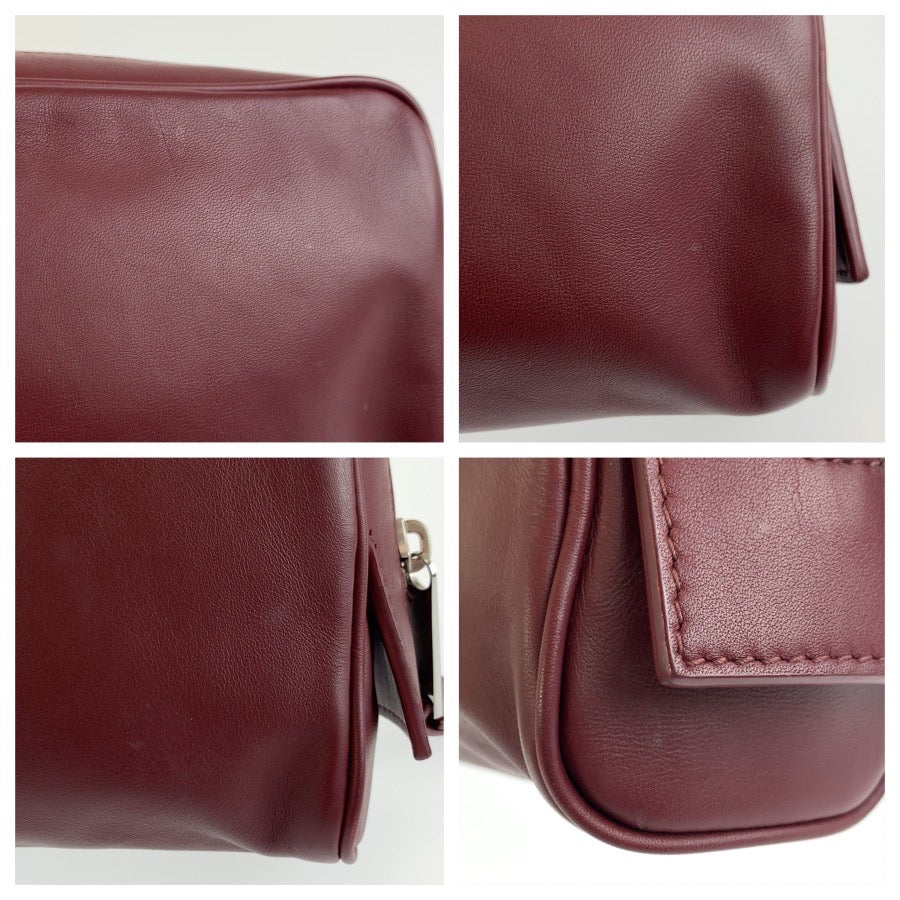 26567
BOTTEGAVENETA ボッテガヴェネタ ワインレッド ボルドー レザー クラッチバッグ セカンドバッグ ポーチ メンズ A44