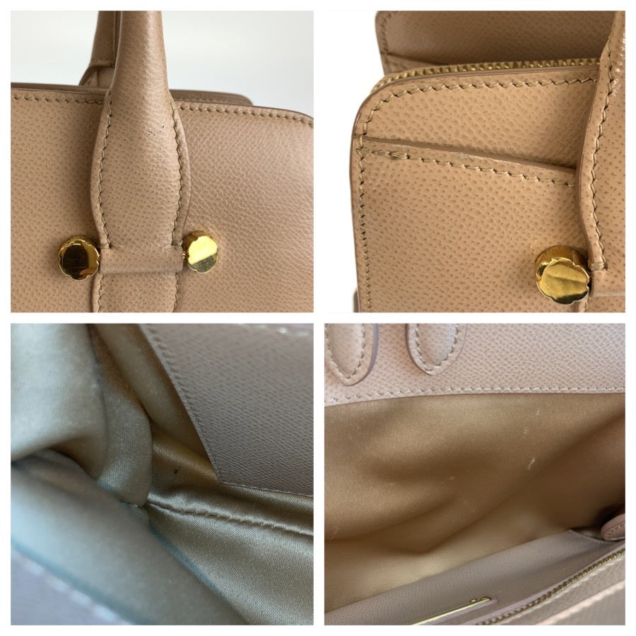 26568
Salvatore Ferragamo サルヴァトーレフェラガモ トゥデイ ベージュ ゴールド金具 レザー ハンドバッグ ショルダーバッグ 2way レディース ABP42