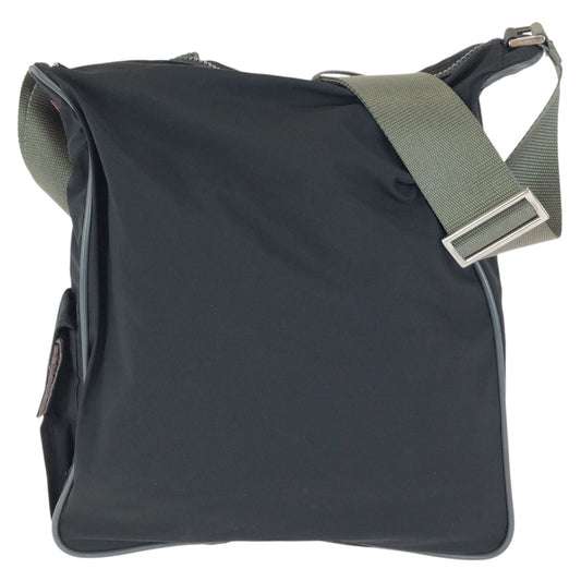 26569
PRADA SPORTS プラダスポーツ リネア・ロッサ ブラック グレー シルバー金具 ナイロン 4VA111 ショルダーバッグ メッセンジャーバッグ レディース AB28