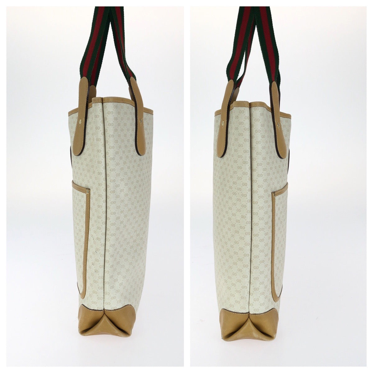 26570
GUCCI グッチ オールドグッチ シェリーライン マイクロGG オフホワイト ベージュ GGスプリームキャンバス / レザー 002.904.0223 トートバッグ ショルダーバッグ レディース AB28