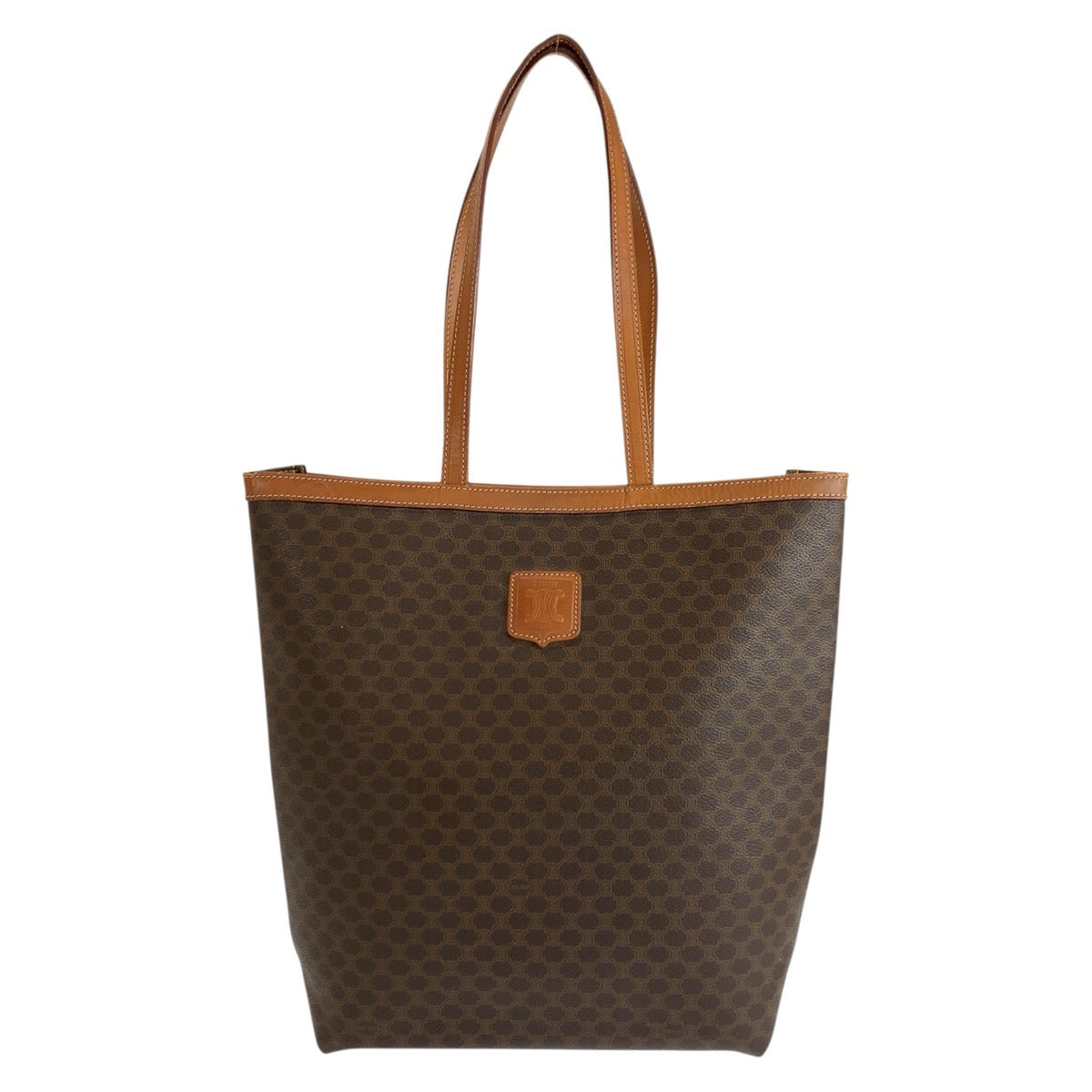 26571
CELINE セリーヌ マカダム ブラウン PVC / レザー MI6 1 トートバッグ ショルダーバッグ レディース ABP35