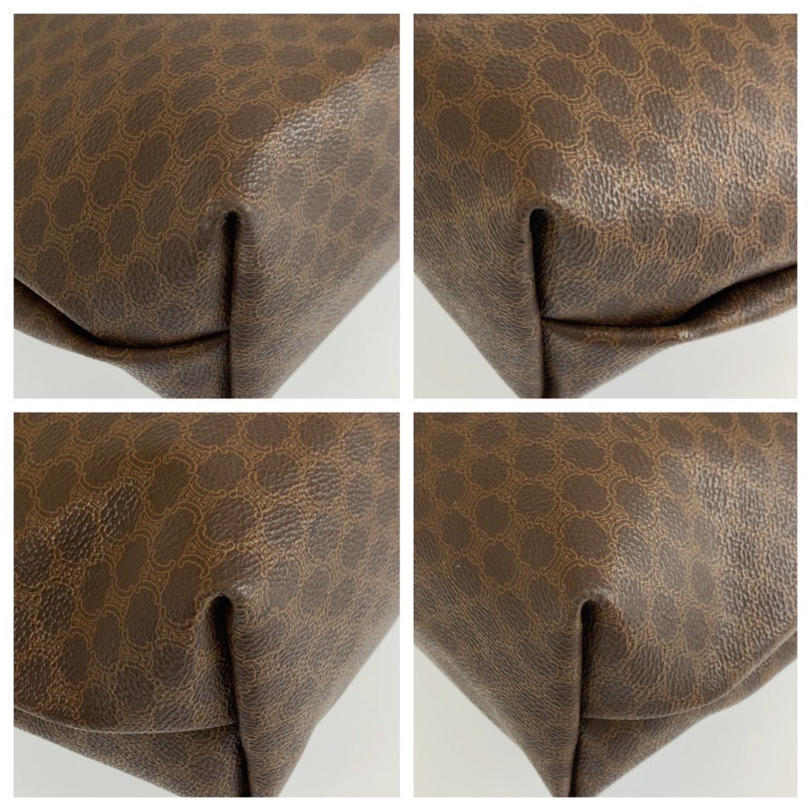 26571
CELINE セリーヌ マカダム ブラウン PVC / レザー MI6 1 トートバッグ ショルダーバッグ レディース ABP35