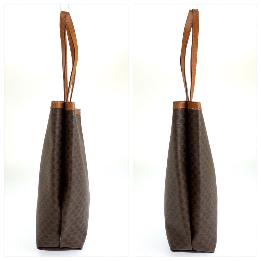 26571
CELINE セリーヌ マカダム ブラウン PVC / レザー MI6 1 トートバッグ ショルダーバッグ レディース ABP35
