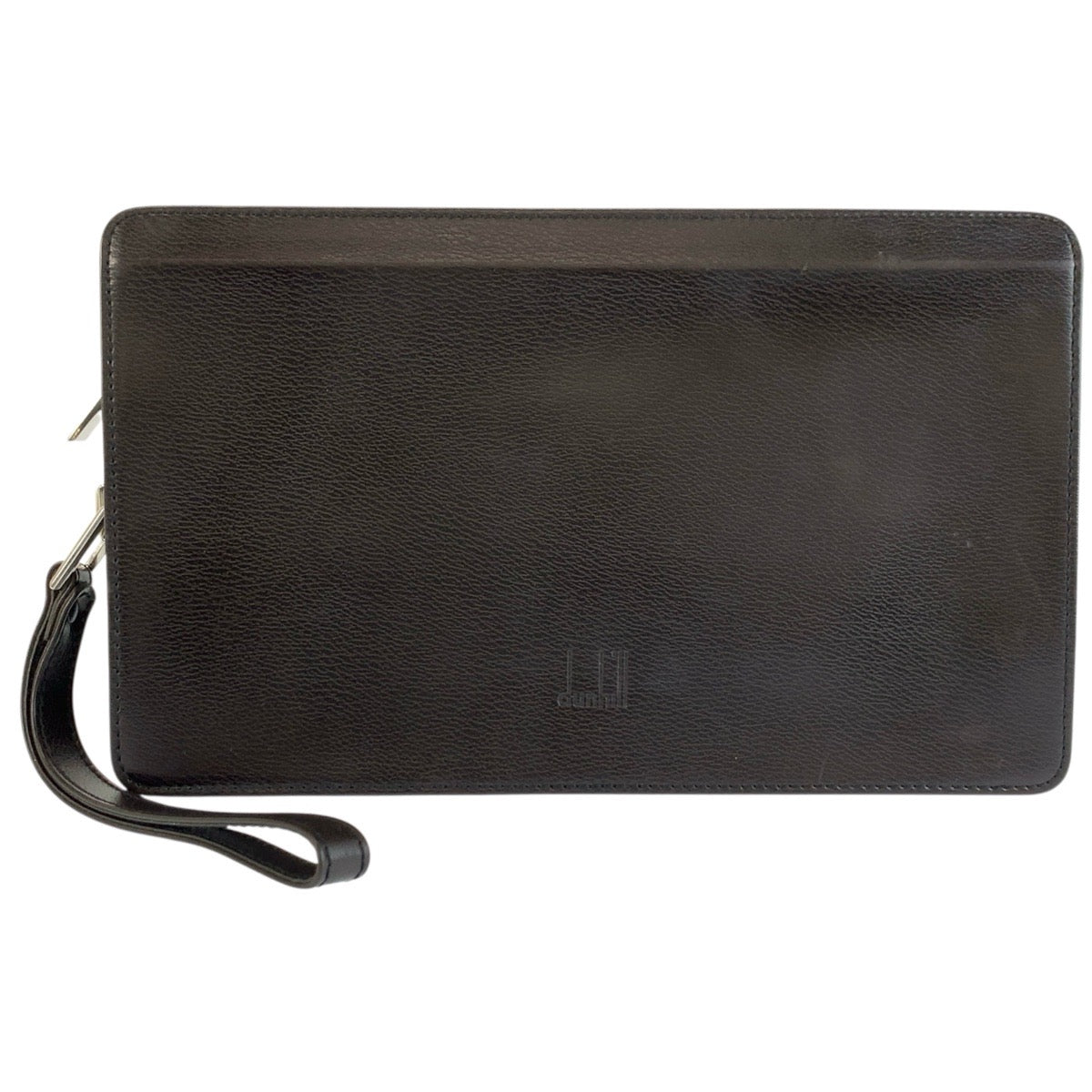 26575
Dunhill ダンヒル ブラウン シルバー金具 レザー クラッチバッグ セカンドバッグ メンズ ABP14