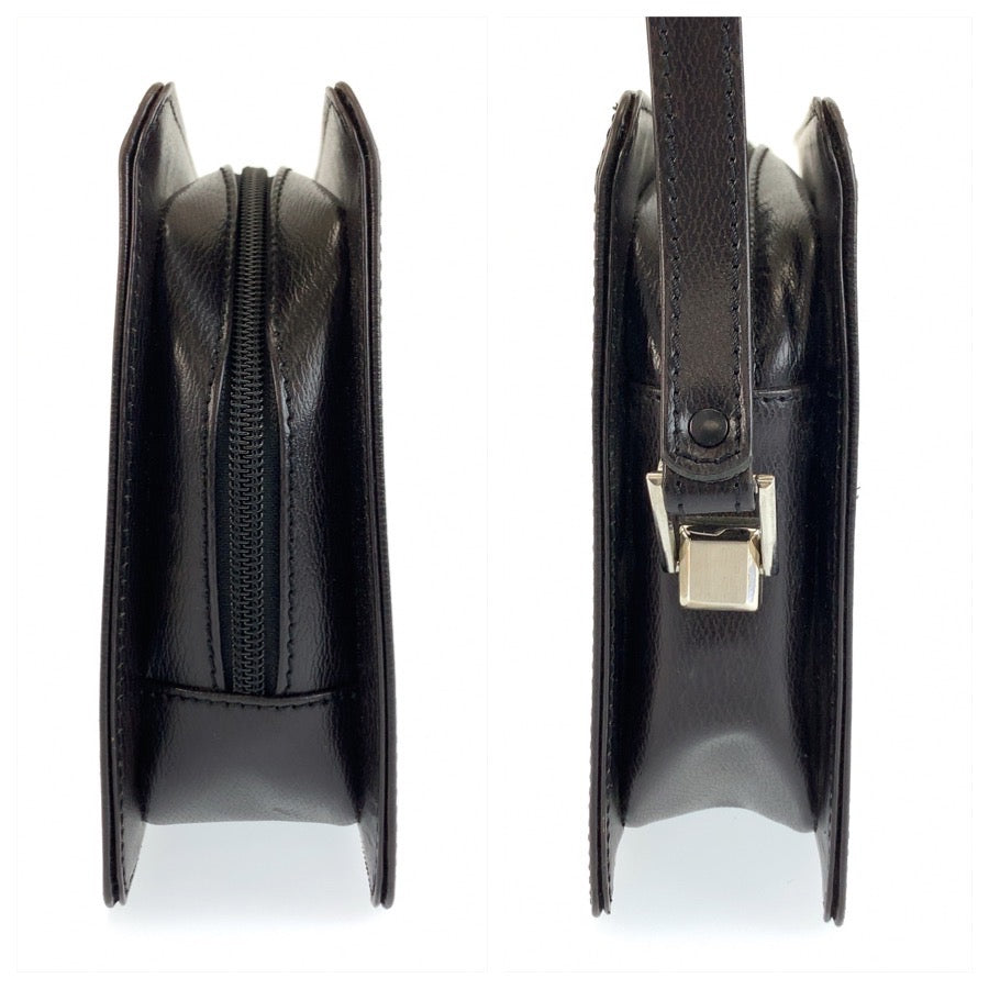 26575
Dunhill ダンヒル ブラウン シルバー金具 レザー クラッチバッグ セカンドバッグ メンズ ABP14