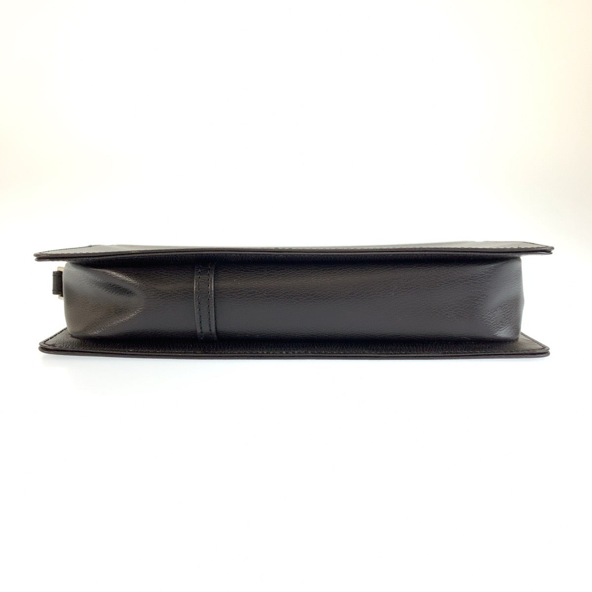 26575
Dunhill ダンヒル ブラウン シルバー金具 レザー クラッチバッグ セカンドバッグ メンズ ABP14