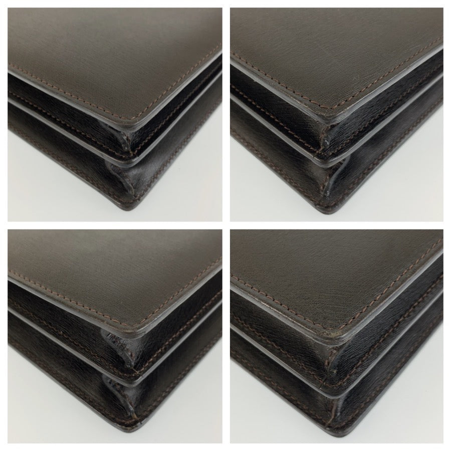 26576
Dunhill ダンヒル サイドカー ブラック 黒 シルバー金具 レザー ビジネスバッグ ブリーフケース メンズ ABP16