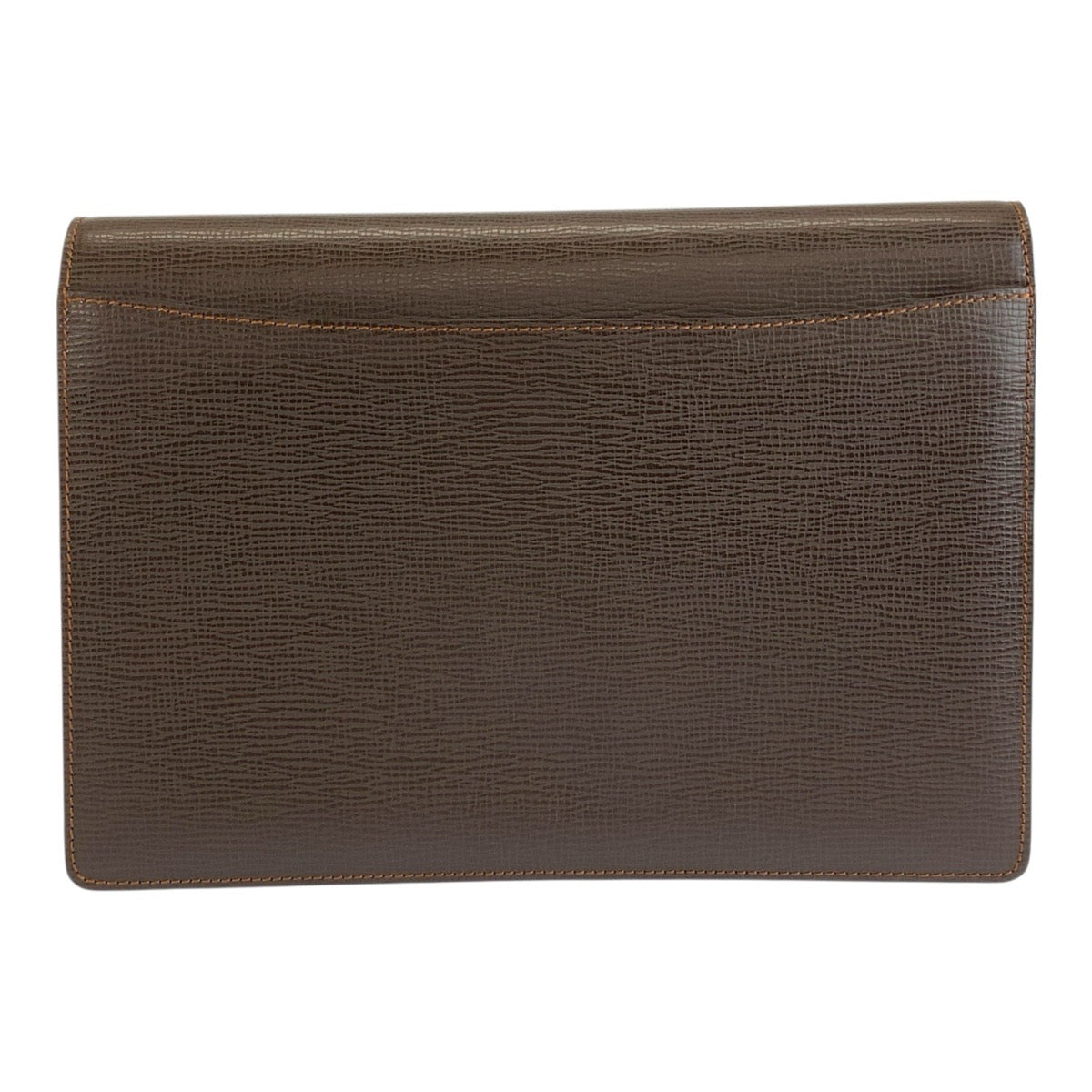 26578
LOEWE ロエベ アナグラム ブラウン ゴールド金具 レザー クラッチバッグ セカンドバッグ メンズ A21
