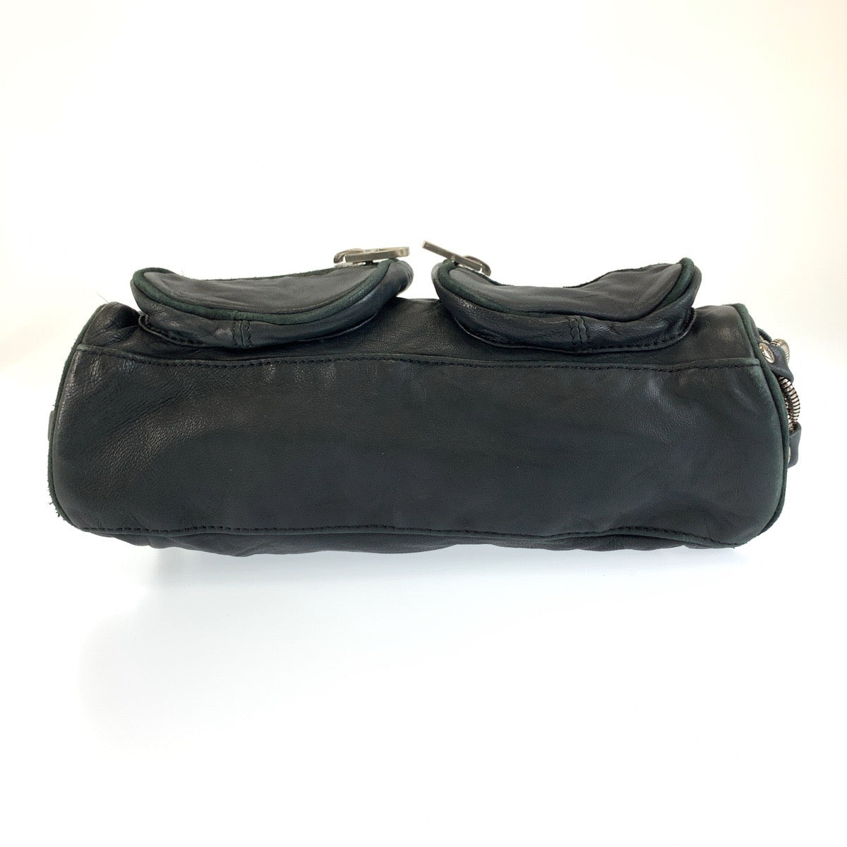 26579
Alexander Wang アレキサンダーワン ブラック 黒 シルバー金具 レザー ショルダーバッグ ポシェット レディース AB21