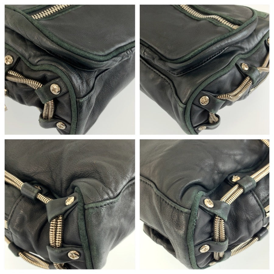 26579
Alexander Wang アレキサンダーワン ブラック 黒 シルバー金具 レザー ショルダーバッグ ポシェット レディース AB21