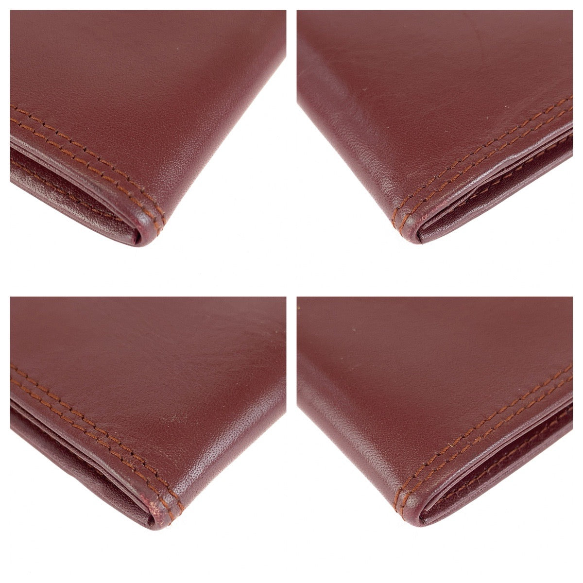 26580
CARTIER カルティエ マストライン ワインレッド ボルドー ゴールド金具 レザー クラッチバッグ セカンドバッグ メンズ ABP14