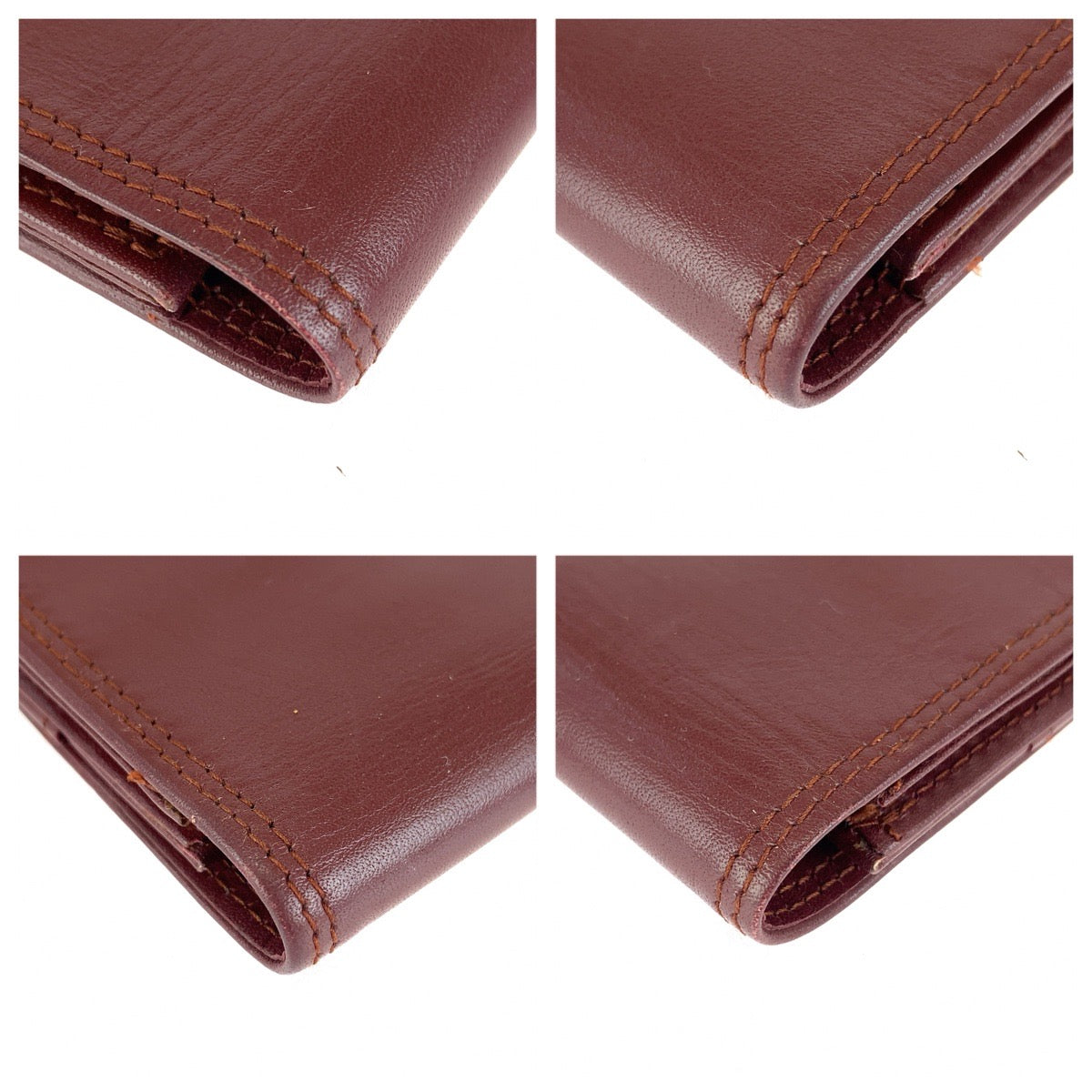 26580
CARTIER カルティエ マストライン ワインレッド ボルドー ゴールド金具 レザー クラッチバッグ セカンドバッグ メンズ ABP14
