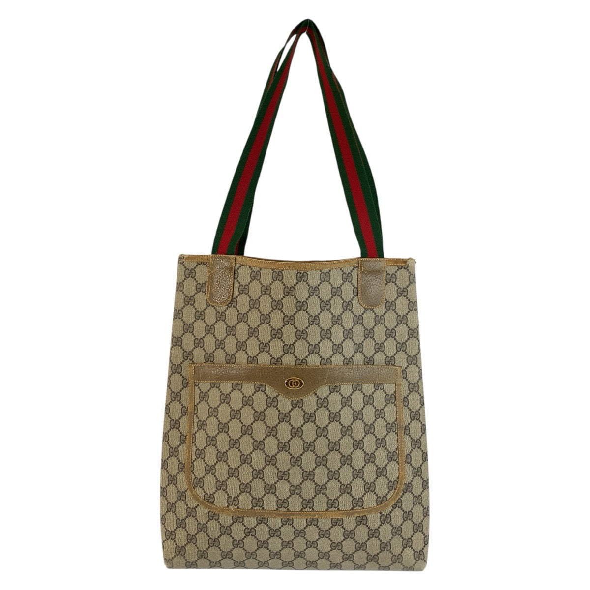 26581
GUCCI グッチ ヴィンテージ シェリーライン ベージュ ブラウン GGスプリームキャンバス / レザー 001 080 494 トートバッグ ショルダーバッグ レディース B16