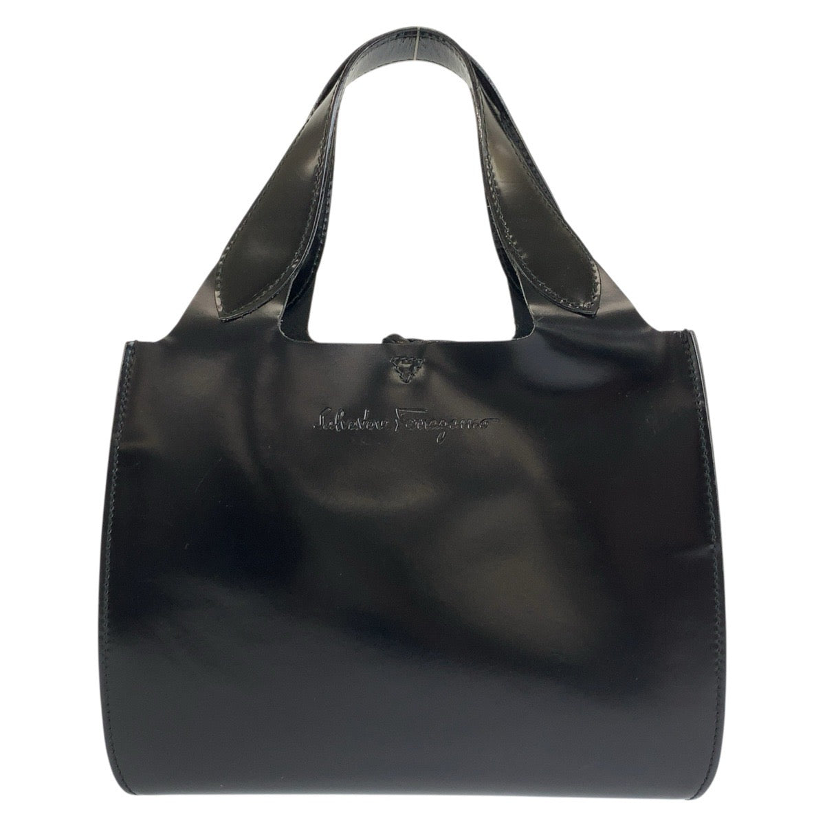 26583
Salvatore Ferragamo サルヴァトーレフェラガモ ブラック 黒 エナメル BV-215221 ハンドバッグ トートバッグ レディース ABP28