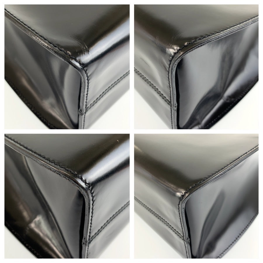 26583
Salvatore Ferragamo サルヴァトーレフェラガモ ブラック 黒 エナメル BV-215221 ハンドバッグ トートバッグ レディース ABP28
