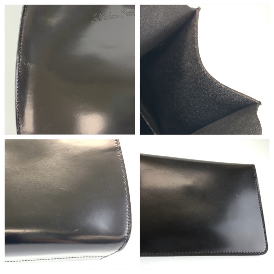 26583
Salvatore Ferragamo サルヴァトーレフェラガモ ブラック 黒 エナメル BV-215221 ハンドバッグ トートバッグ レディース ABP28