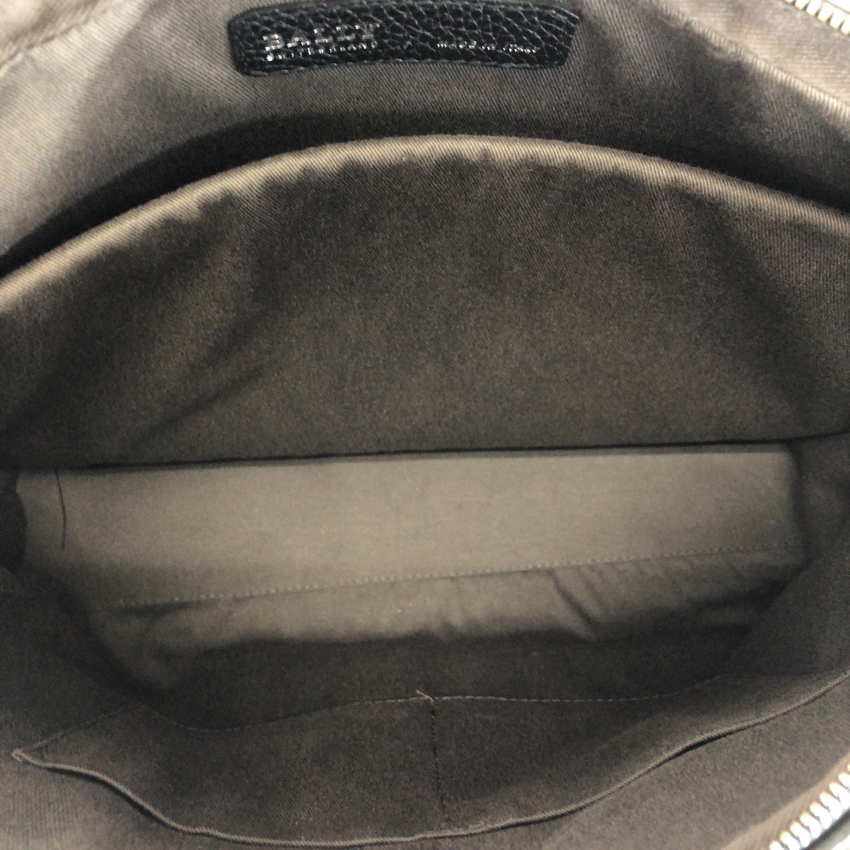 26586
BALLY バリー ブラック 黒 シルバー金具 レザー ビジネスバッグ ブリーフケース ショルダーバッグ メンズ ABP29