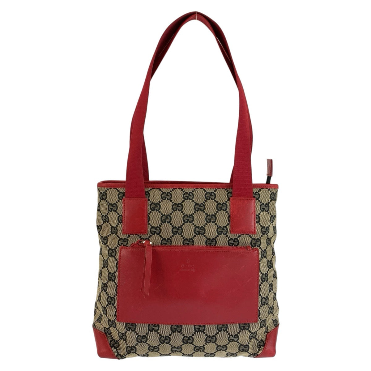 26590
GUCCI グッチ レッド ベージュ GGキャンバス / レザー 019 0402 トートバッグ ショルダーバッグ レディース ABP36