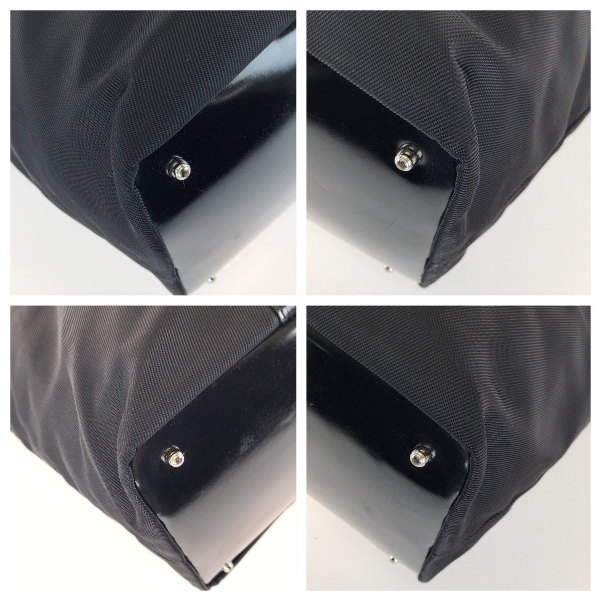 26591
GUCCI グッチ バンブー ブラック 黒 シルバー金具 ナイロン / パテントレザー 002 3754 0412 トートバッグ レディース ABP30