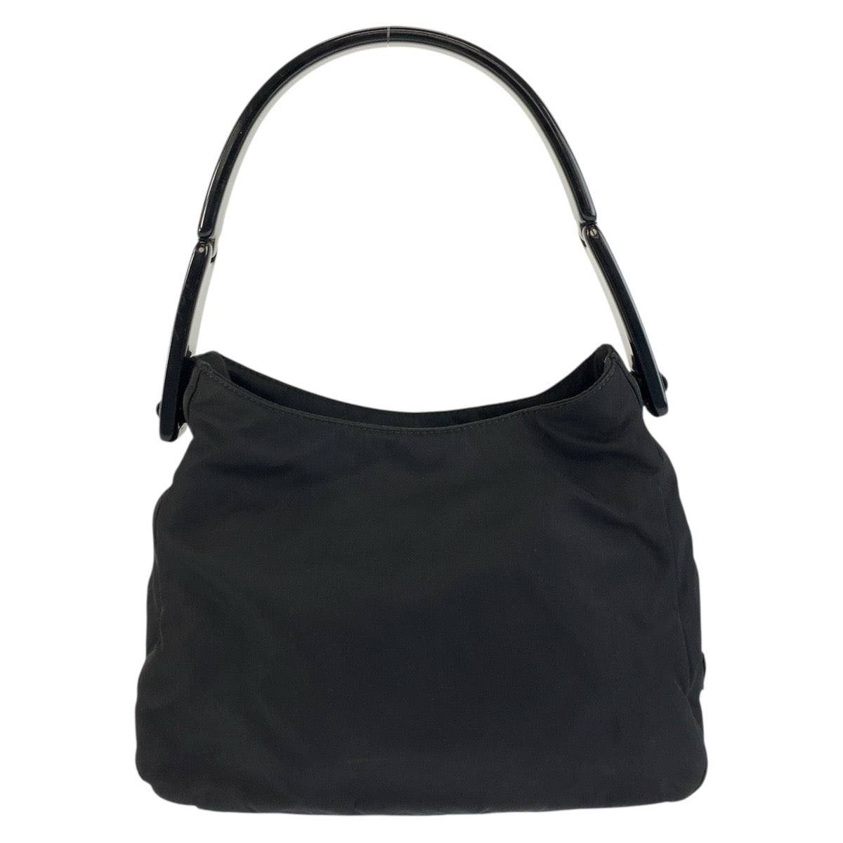 26594
PRADA プラダ テスート 三角ロゴプレート ブラック 黒 ナイロン / プラスチック ハンドバッグ レディース AB29