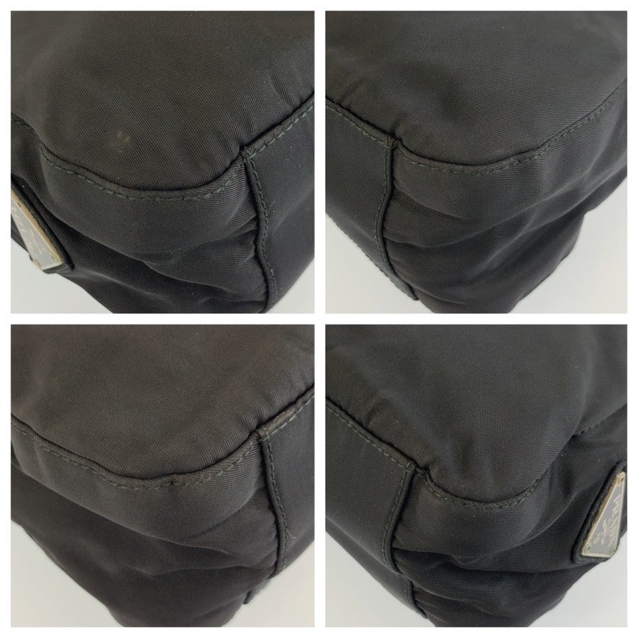 26594
PRADA プラダ テスート 三角ロゴプレート ブラック 黒 ナイロン / プラスチック ハンドバッグ レディース AB29