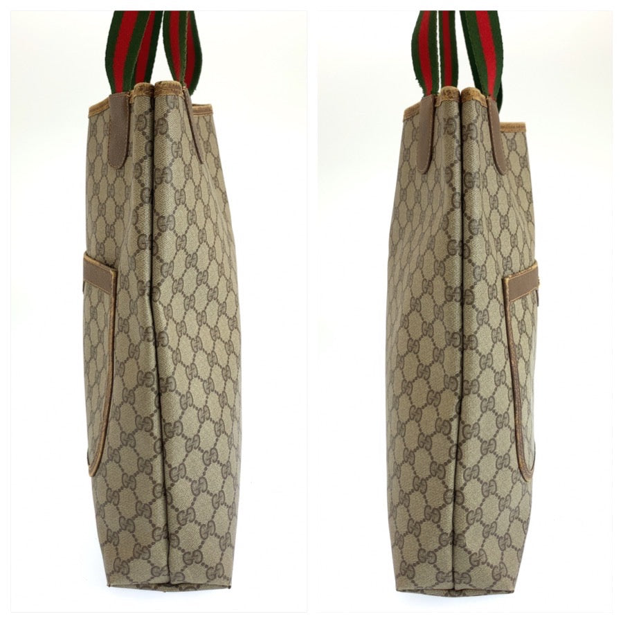 26597
GUCCI グッチ ヴィンテージ シェリーライン ベージュ ブラウン GGスプリームキャンバス 39 02 003 トートバッグ ショルダーバッグ レディース AB28
