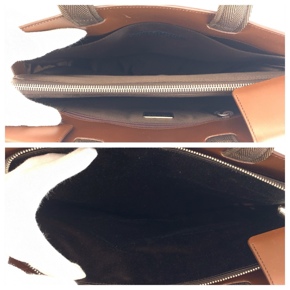 26598
PRADA プラダ ヴィンテージ ブラウン キャメル シルバー金具 レザー トートバッグ ショルダーバッグ レディース ABP35