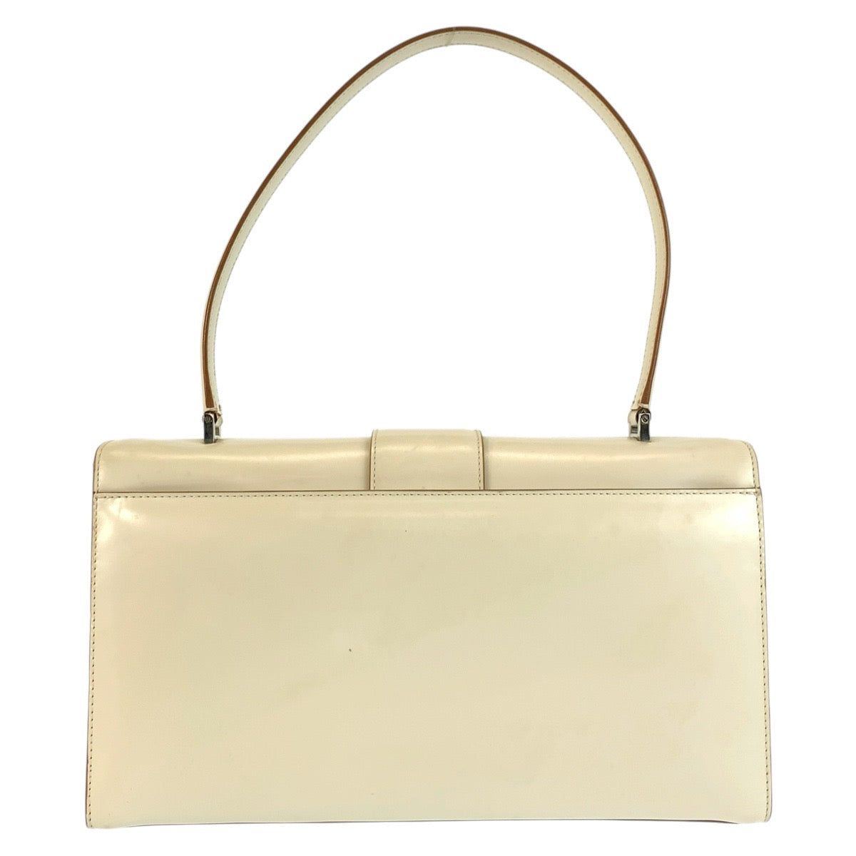 26600
Salvatore Ferragamo サルヴァトーレフェラガモ ヴァラ ベージュ シルバー金具 レザー BA-21 24 05 ショルダーバッグ レディース AB28