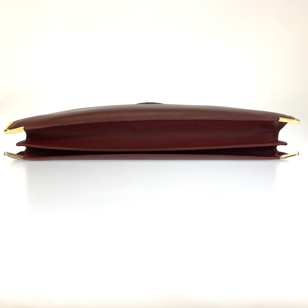 26601
CARTIER カルティエ マストライン ワインレッド ボルドー ゴールド金具 レザー ビジネスバッグ ブリーフケース メンズ AB28