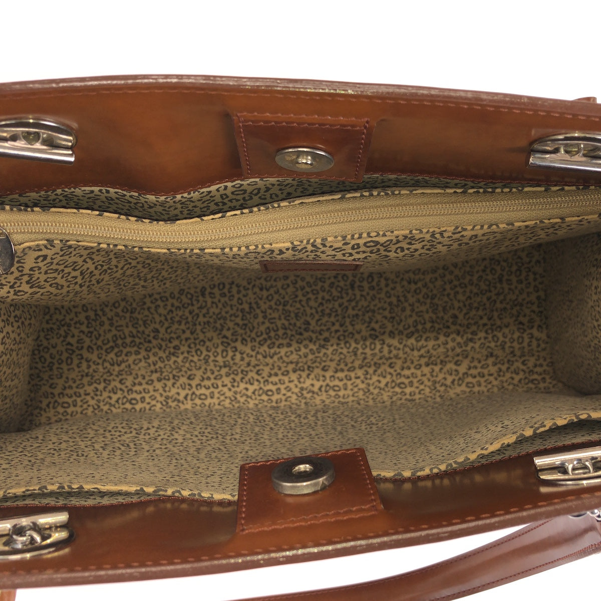26603
CARTIER カルティエ ヴィンテージ パンテール ブラウン シルバー金具 レザー トートバッグ ショルダーバッグ レディース AB36