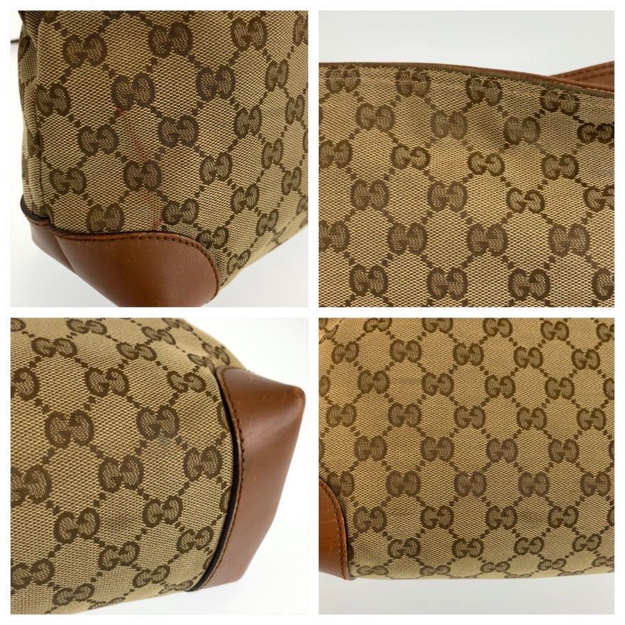 26606
GUCCI グッチ ベージュ ブラウン GGキャンバス / レザー 337598 ショルダーバッグ メッセンジャーバッグ レディース AB28