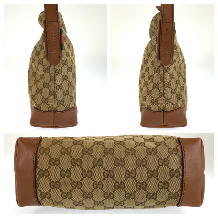 26606
GUCCI グッチ ベージュ ブラウン GGキャンバス / レザー 337598 ショルダーバッグ メッセンジャーバッグ レディース AB28