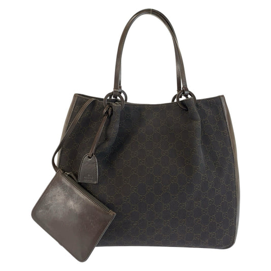 26607
GUCCI グッチ ブラウン GGキャンバス / レザー 101920 トートバッグ ショルダーバッグ レディース ABP37