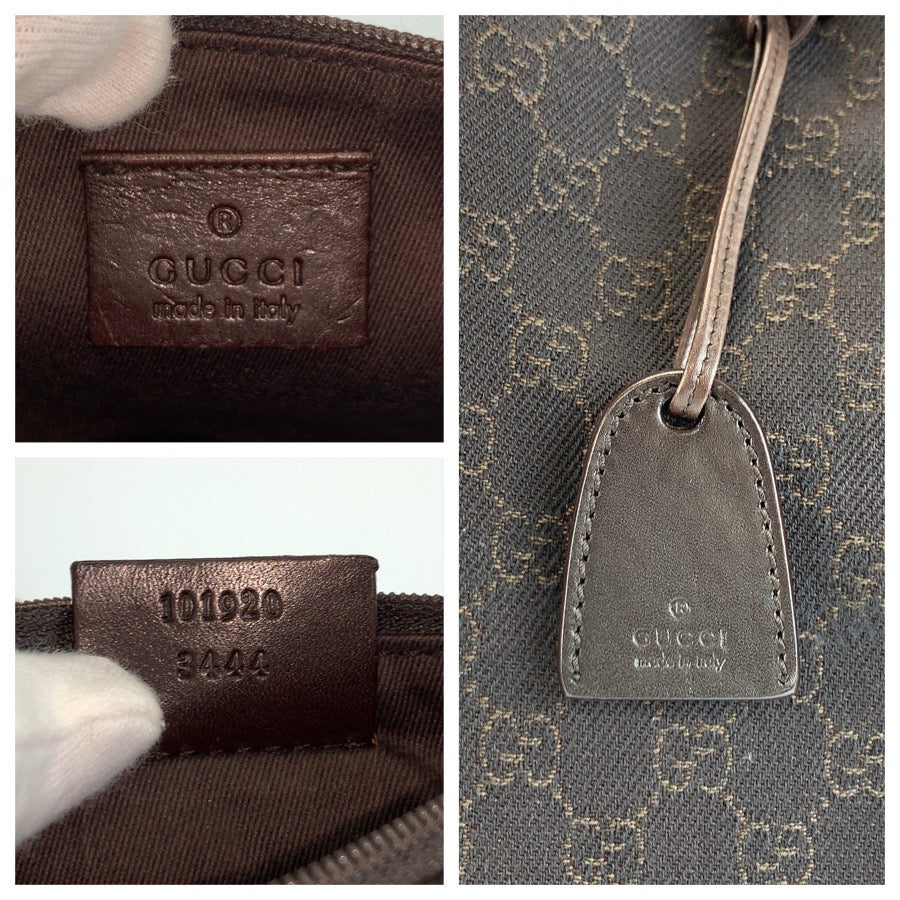 26607
GUCCI グッチ ブラウン GGキャンバス / レザー 101920 トートバッグ ショルダーバッグ レディース ABP37