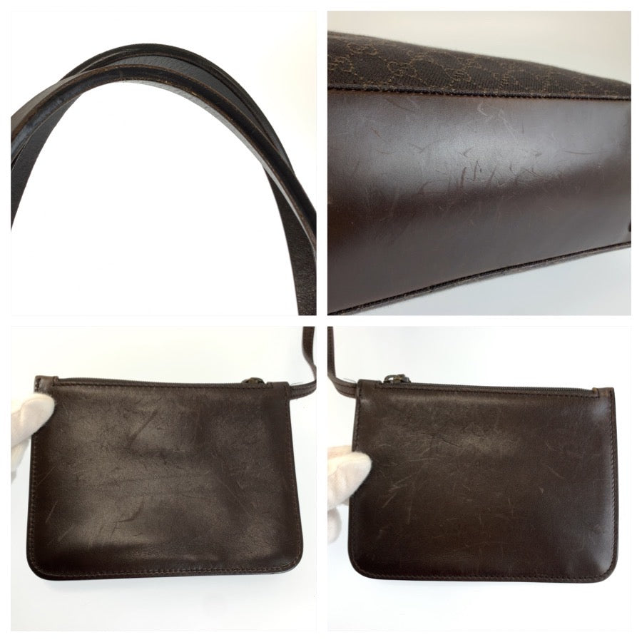 26607
GUCCI グッチ ブラウン GGキャンバス / レザー 101920 トートバッグ ショルダーバッグ レディース ABP37