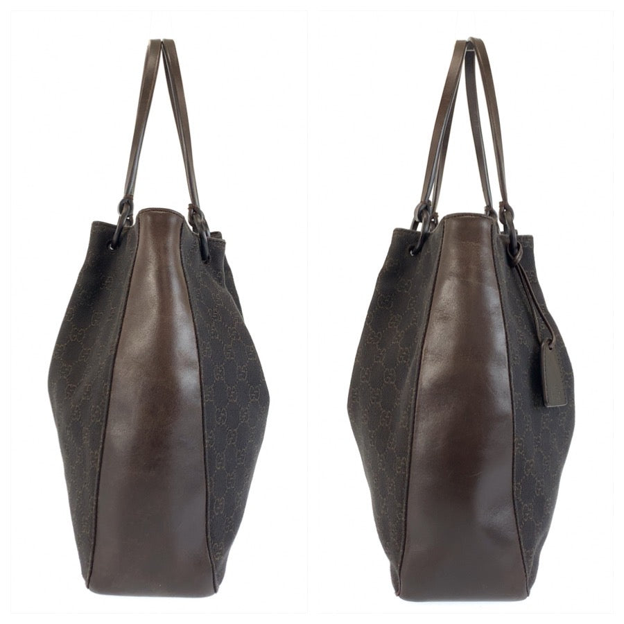 26607
GUCCI グッチ ブラウン GGキャンバス / レザー 101920 トートバッグ ショルダーバッグ レディース ABP37