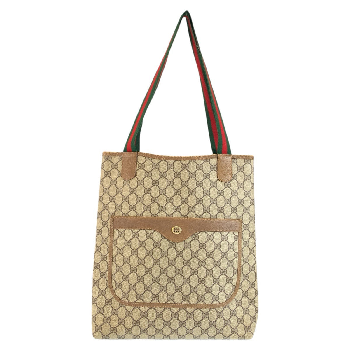 26610
GUCCI グッチ ヴィンテージ シェリーライン ベージュ ブラウン GGスプリームキャンバス / レザー 89 02 003 トートバッグ ショルダーバッグ レディース AB28