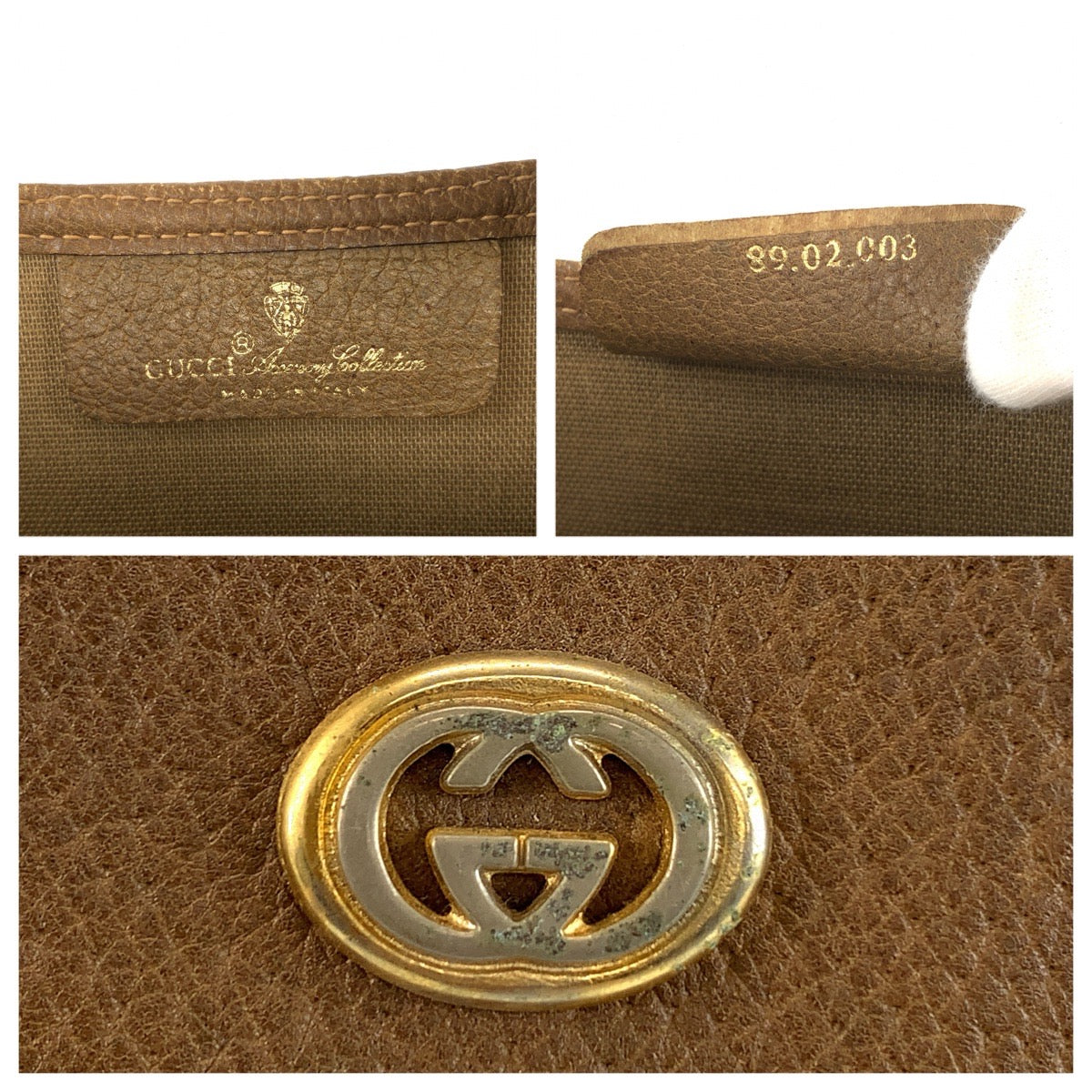 26610
GUCCI グッチ ヴィンテージ シェリーライン ベージュ ブラウン GGスプリームキャンバス / レザー 89 02 003 トートバッグ ショルダーバッグ レディース AB28