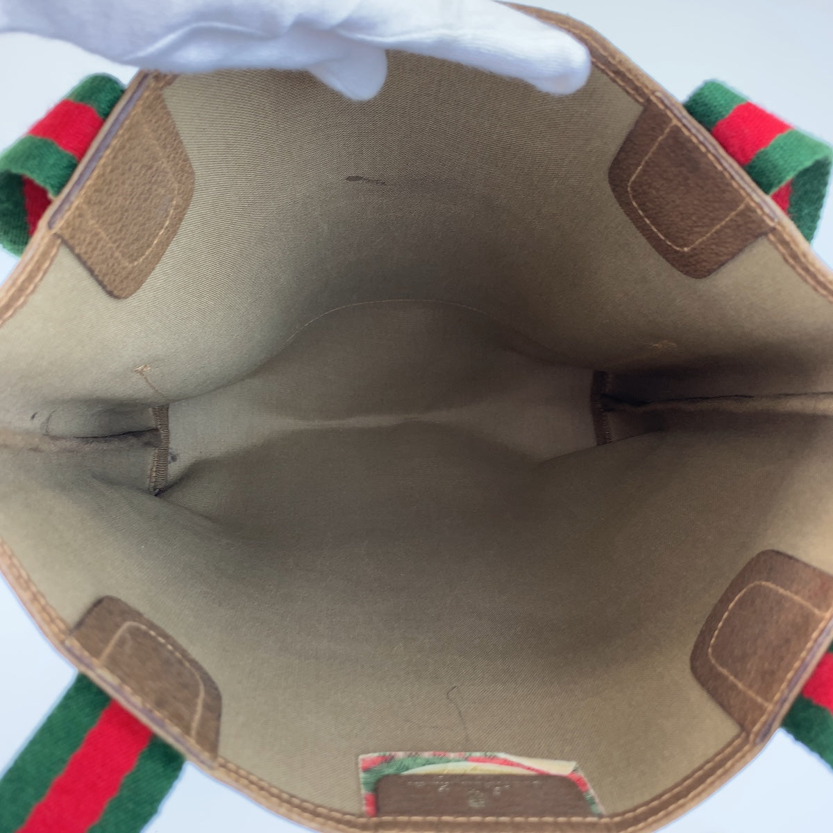 26611
GUCCI グッチ ヴィンテージ シェリーライン ベージュ GGスプリームキャンバス 120 02 003 トートバッグ ショルダーバッグ レディース AB28