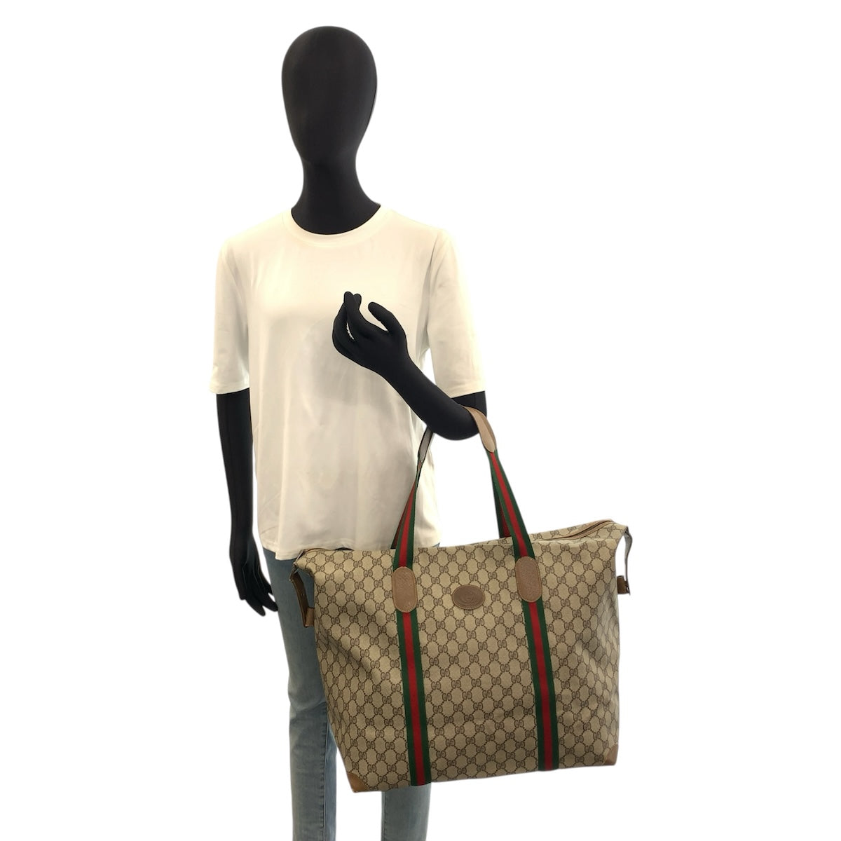 26614
GUCCI グッチ ヴィンテージ シェリーライン ベージュ ブラウン GGスプリームキャンバス / レザー 89 19 012 ボストンバッグ トートバッグ レディース AB37