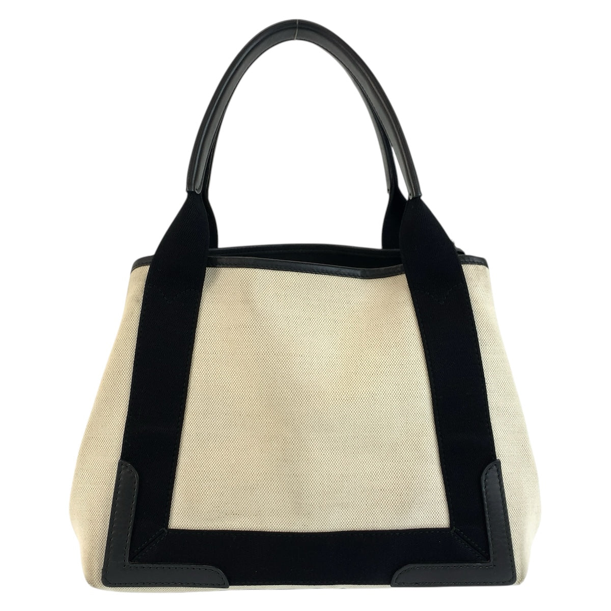 26617
BALENCIAGA バレンシアガ ネイビー カバス s アイボリー ブラック キャンバス / レザー 339933 トートバッグ ハンドバッグ レディース ABP37