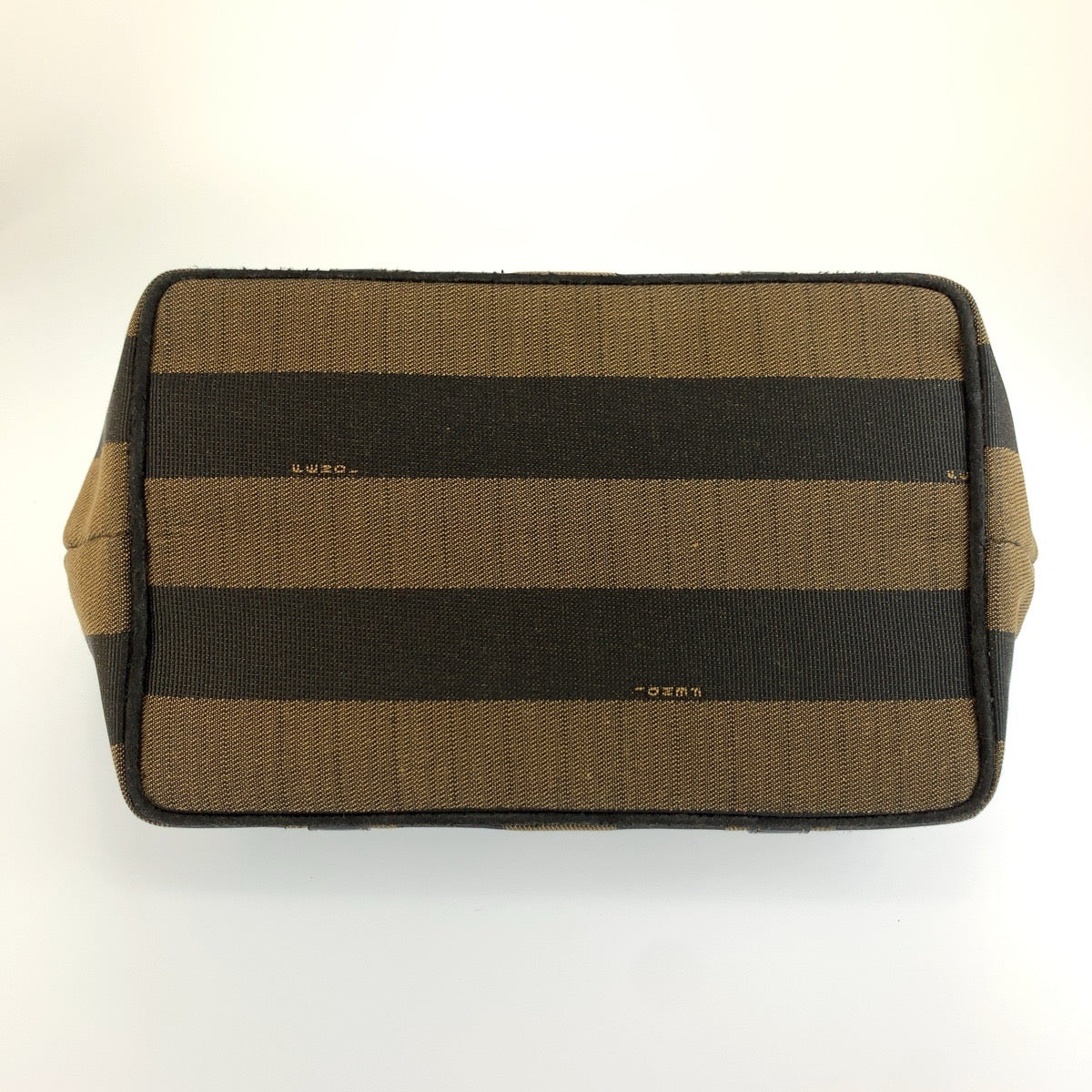 26618
FENDI フェンディ ヴィンテージ ペカン ブラウン ブラック ゴールド金具 キャンバス / レザー トートバッグ ハンドバッグ レディース AB36