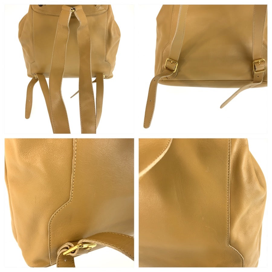 26623
GUCCI グッチ ヴィンテージ バンブー ベージュ ゴールド金具 レザー 003 2058 0016 リュックサック バックパック レディース ABP38