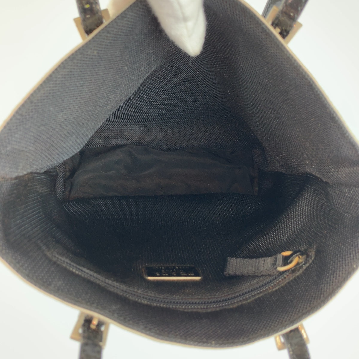 26627
PRADA プラダ シルバー ブラック レザー トートバッグ ショルダーバッグ レディース AB28