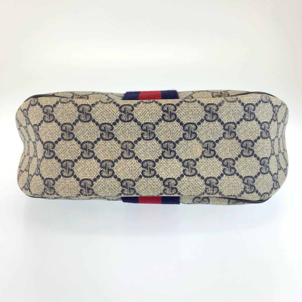 26630
GUCCI グッチ ヴィンテージ シェリーライン グレー ネイビー GGスプリームキャンバス / レザー 41 001 3840 ショルダーバッグ レディース AB28