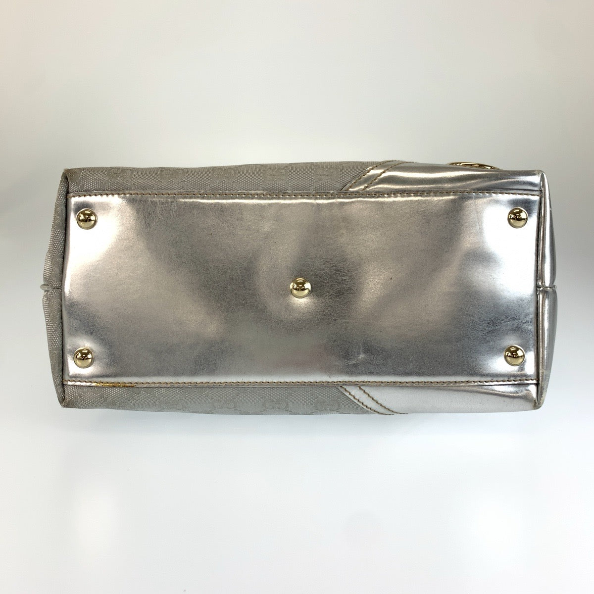 26635
GUCCI グッチ ニューブリット シルバー ゴールド金具 GGキャンバス / レザー 1699 46 トートバッグ ショルダーバッグ レディース AB37