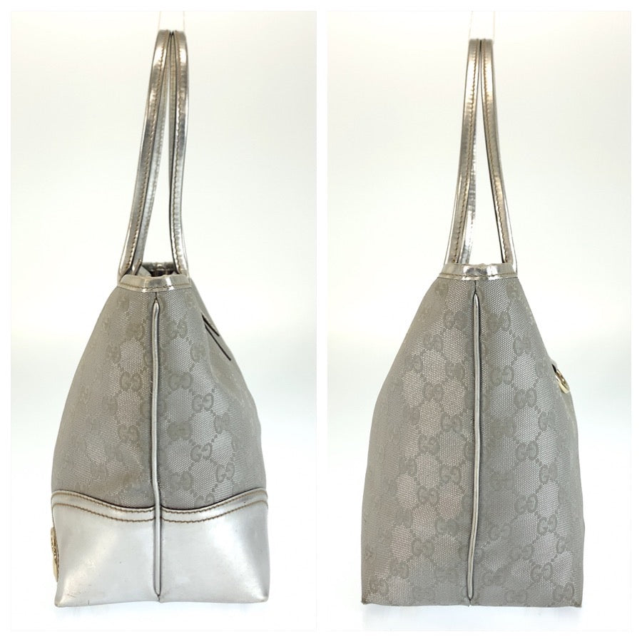 26635
GUCCI グッチ ニューブリット シルバー ゴールド金具 GGキャンバス / レザー 1699 46 トートバッグ ショルダーバッグ レディース AB37